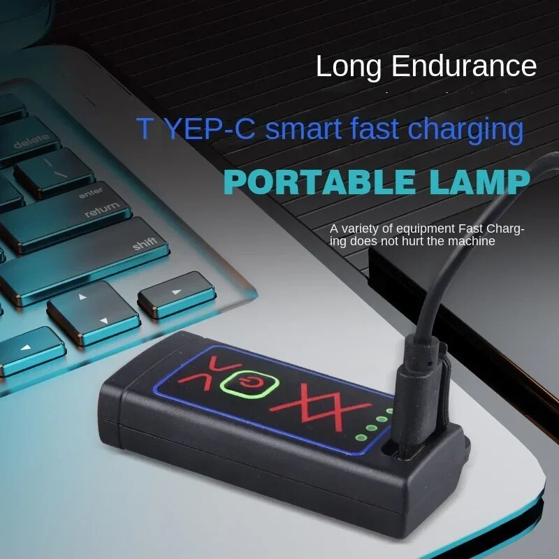 Llavero encendedor recargable y linterna.