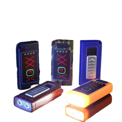 Llavero encendedor recargable y linterna.