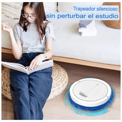 Robot Aspiradora Redondo Blanco 