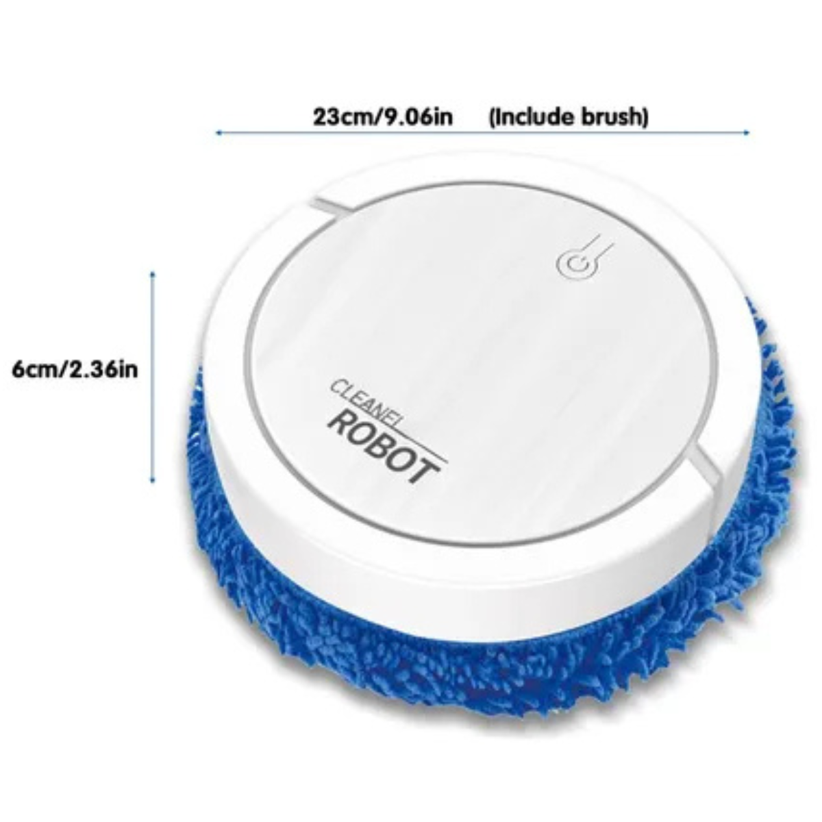 Robot Aspiradora Redondo Blanco 