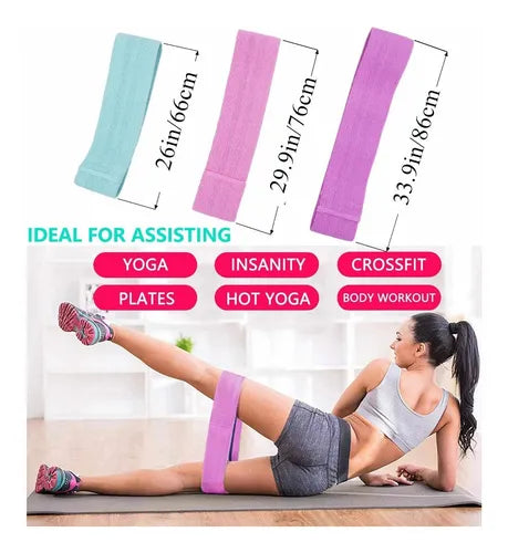Set 3 Bandas Elasticas Resistencia