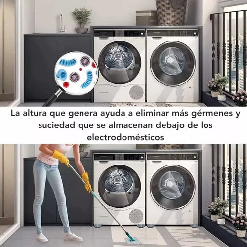 Soporte con chupones lavadora.