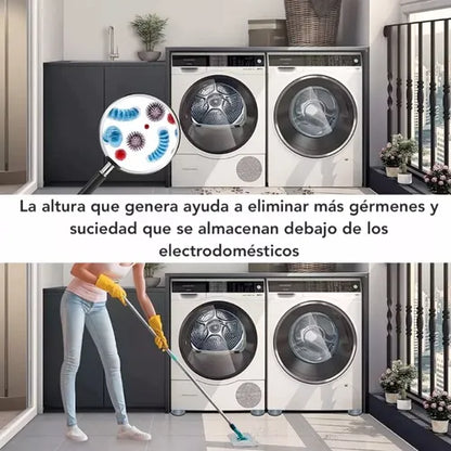 Soporte con chupones lavadora.