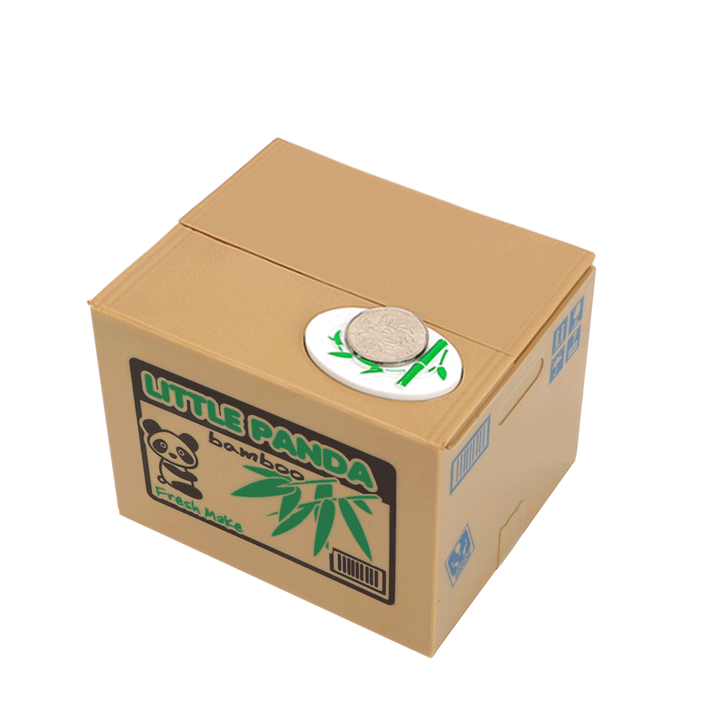 Alcancia Panda Roba Monedas